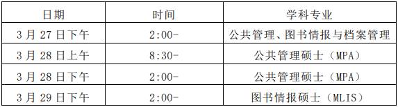 安徽大學(xué)2021年公共管理碩士MPA項(xiàng)目復(fù)試內(nèi)容及復(fù)試時(shí)間